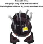 Шлем мотоциклетный TONCXRW Bluetooth, черный / зеленый - фото 5