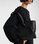 Кожаная сумка-тоут Marlo 12 The Row, Black Ans - фото 2