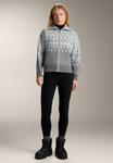 Кардиган OYSHO JACQUARD PRINT KNIT, Light Grey - фото 2