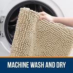 Коврик для ванной Olanly, 60х40 см, бежевый - фото 9