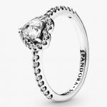 Кольцо Pandora Elevated Heart, серебро - фото