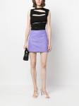 REMAIN кожаная юбка мини, фиолетовый - фото 2