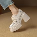 Туфли Square Toe Thick Heel Su Yanjiao, черный - фото 4