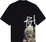 Футболка Palm Angels Desert Skull Over Tee 'Black/Multicolor', черный - фото 3