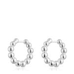 Серьги-кольца Tous Gloss Small With Charms, 15 мм, серебро - фото 3