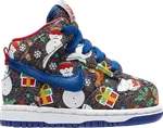 Кроссовки Nike Dunk High QS TD 'Ugly Christmas Sweater' 2017, черный - фото 2