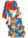Пижама Next, цвет Blue/Orange red/Off white - фото