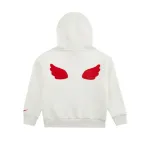 Детская толстовка с капюшоном средней плотности ткани Nike, 133 sail белый - фото 3