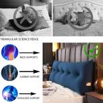 Треугольная подушка COZMAX, синяя, размер 5 - фото 4