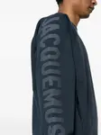 Толстовка Le Sweatshirt Typo с логотипом JACQUEMUS, синий - фото 5