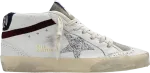 Кроссовки Golden Goose Wmns Mid Star White Silver Glitter, белый - фото