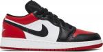 Кроссовки Air Jordan 1 Low GS Bred Toe, красный - фото