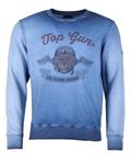 Свитер TOP GUN Sweatshirt Smoking Monkey, синий - фото