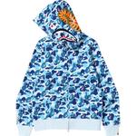 Толстовка BAPE ABC Camo Shark Full Zip, синий - фото 2