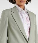 Шерстяной пиджак Dries Van Noten, серый - фото 4