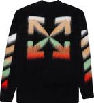 Свитер Off-White Brushed Wool Sweater 'Black Multicolor', черный - фото 3