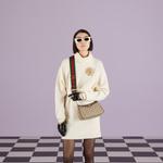 Сумка Gucci Ophidia GG Small, бежевый/коричневый - фото 7