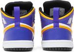 Кроссовки Air Jordan 1 Mid TD Lakers, фиолетовый - фото 6