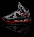 Кроссовки Nike LeBron 10 'Lava', серый - фото 3