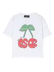 Футболка с логотипом DSQUARED2 KIDS, белый - фото