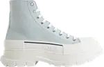 Кроссовки Alexander McQueen Tread Slick Boot Light Blue, синий - фото