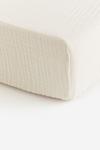 Простыня для детской кроватки H&M Home Muslin, белый - фото