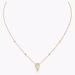 Колье Messika Fiery 0.10CT, желтое золото/бриллианты - фото