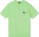Футболка Stussy Basic Pigment Dyed Tee 'Green', зеленый - фото
