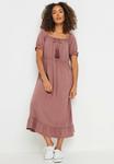 Повседневное платье TASSEL SMOCK M&Co, розовый - фото 2