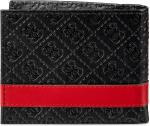 Кошелек Guess Men's RFID, Black/Red - фото 3