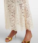 Кружевное макси-платье Rabanne, слоновая кость - фото 5