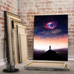 Картина на холсте Hustling Sharks BIG GALAXY LOVE, синий - фото 3