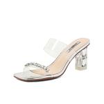 Шлепанцы женские Comely, цвет Silver/transparent - фото