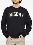 Жаккардовый свитер с логотипом MISBHV, черный - фото 3