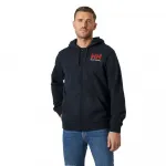 Толстовка Helly Hansen HH Logo full zip, синий - фото