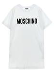 Платье с принтом логотипа MOSCHINO KID TEEN, черный - фото