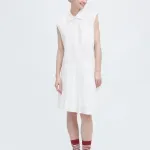 Женское белое платье без рукавов JW Anderson - фото 3