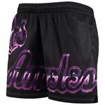 Женские шорты Mitchell & Ness Los Angeles Lakers Big Face 4.0 Mesh Black - фото 2