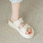 Шлепанцы женские Agsdon, бежевый - фото 6