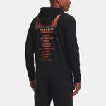Толстовка men's project rock alphabet pattern printing zipper black Under Armour, черный - фото 4