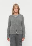 Кардиган Vero Moda VMNOVI O NECK BUTTON CARDIGAN, Medium Grey Melange/Mottled Grey - фото