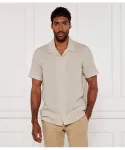 Льняная рубашка Regular fit Calvin Klein, бежевый - фото