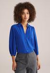 Блуза WE Fashion Button-down blouse, Blue/Royal Blue - фото