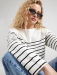 Свитер LEVIS  Marin Striped Top, White - фото 3