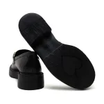 Кожаные лоферы Love Moschino, черный - фото 4