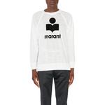 Лонгслив с принтом логотипа ISABEL MARANT, белый - фото 4