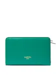 Бумажник на молнии Lancel, зеленый - фото