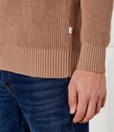 Пуловер мужской Guess Jeans с логотипом бренда, коричневый - фото 4