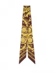 Шарф с принтом Barocco Versace, коричневый - фото