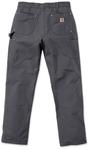 Брюки Carhartt Firm Duck Double-Front Work Dungaree Pants, черный - фото 4